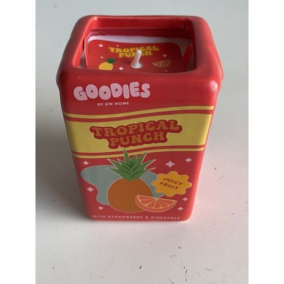 DW Home Goodies Tropical Punch Scented Candle 7 Oz Strawberry Pineapple NEW - Picture 2 of 12